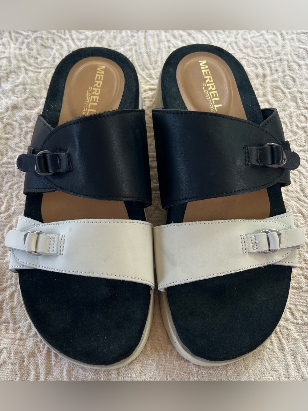 Merrell Floatmax Fleur Leather Slide Sandals 9